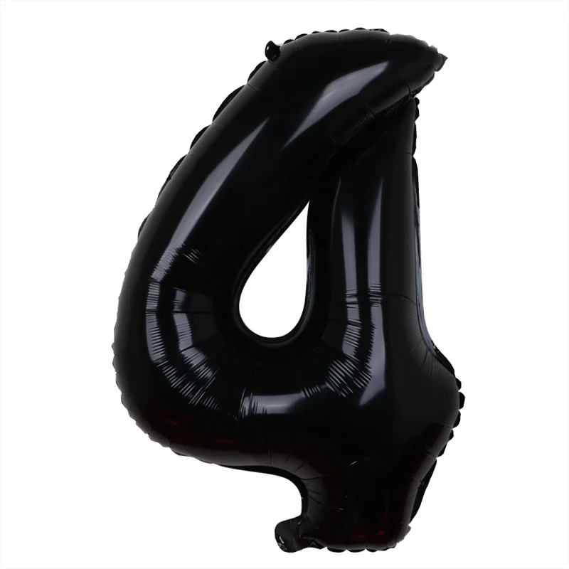 40inches Black Number Ballon Wedding Decorations Baby Shower Party Supplies Balloons Birthday Party Decoration Background Layout