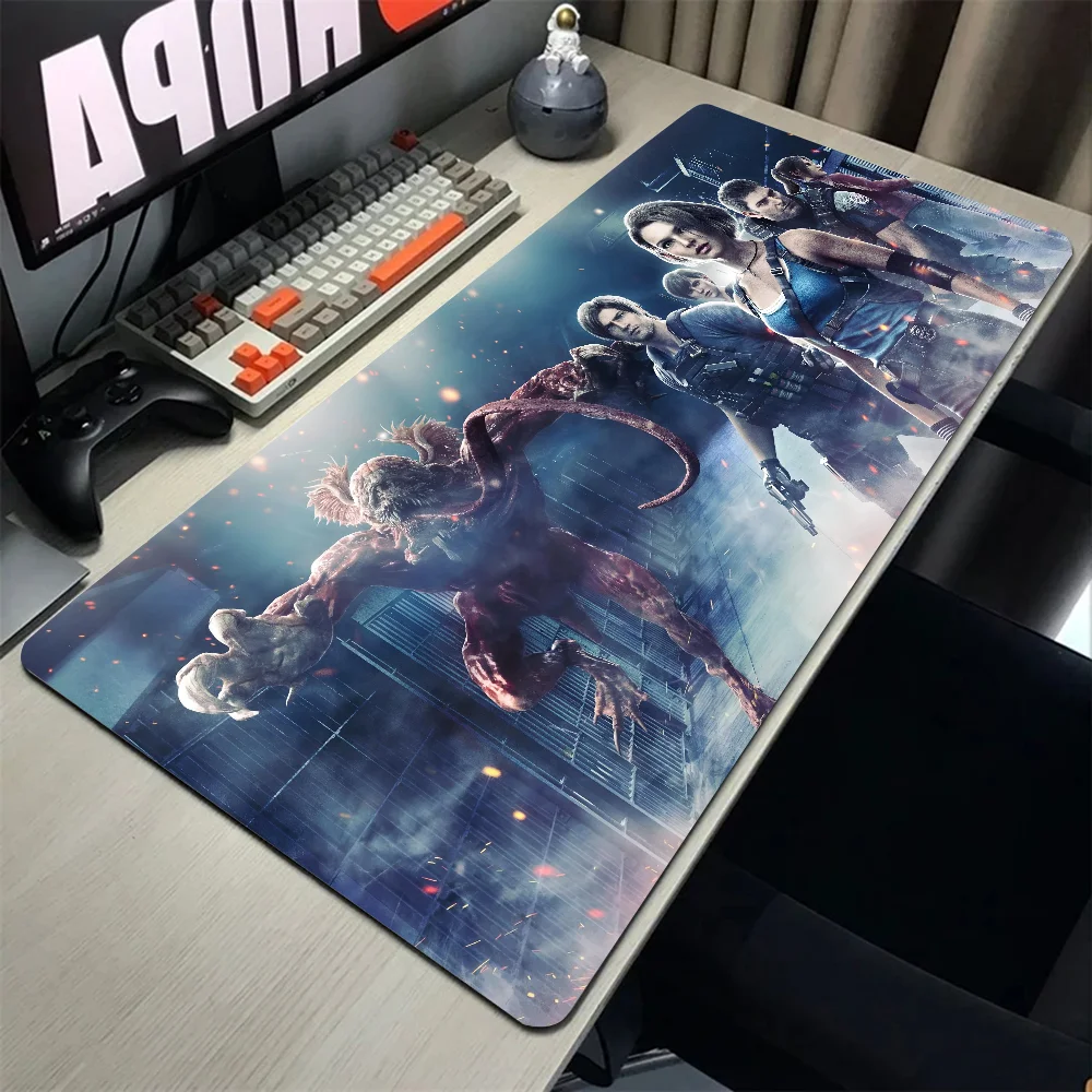 Game Resident Evil Mousepad Desk Mat Gaming Accessories Large Gaming Mouse Pad XXL Non-Slip Rubber Game Computer Keyboard