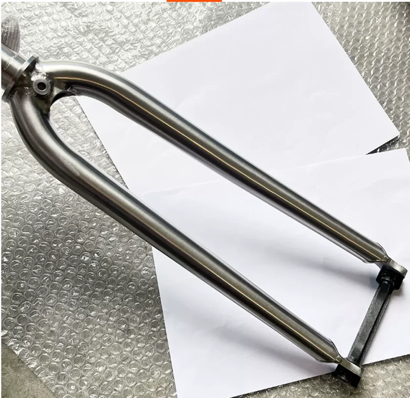700C Titanium Road Bike Front Fork C Brake Hard Fork Quick Release Bicycle Cycling Replacement Accessories