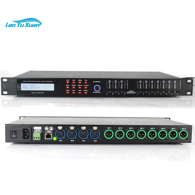 

Sinbosen AD48 4 Input 8 Output DSP Audio Speaker Management Digital Processor