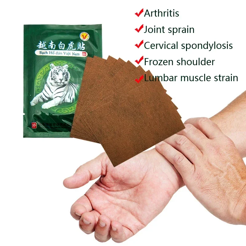 40pcs Tiger Patch Arthritis Shoulder Muscle Vietnam Tiger Patch Fast Acting Meridian Herbal Healthcare Long Lasting Patch