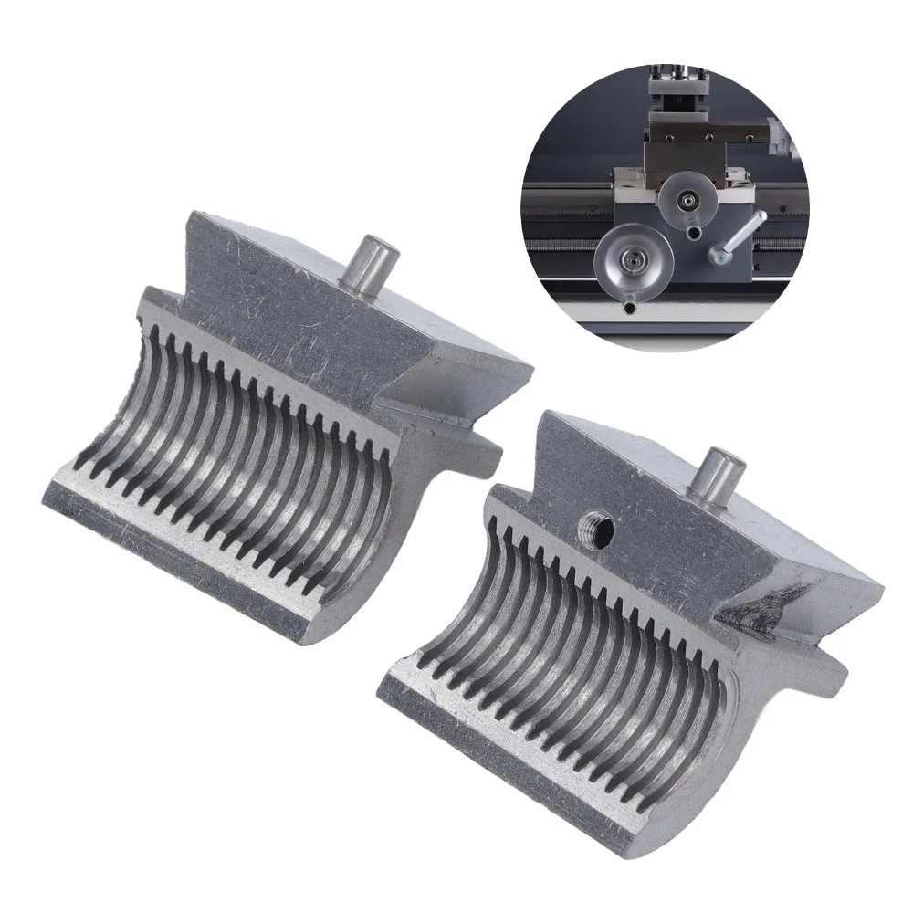 2pcs 2.0mm Pitch Lathe Metric Half Nut Tr16x2.0mm Thread Powder Metallurgy High Precision Half Nut 16mm Diameter