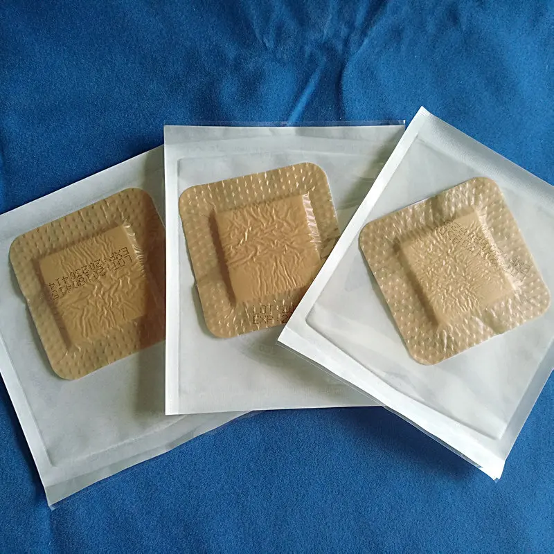 1pcs 7.5cm-15cm health silicone gel foam dressing silicone pad Anti-pressure acne wound care paste exudate absorption acne paste