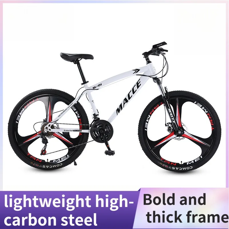 Outdoor mountain biking for adults, students, and students, 24/26-inch bike with shock absorption and speed control