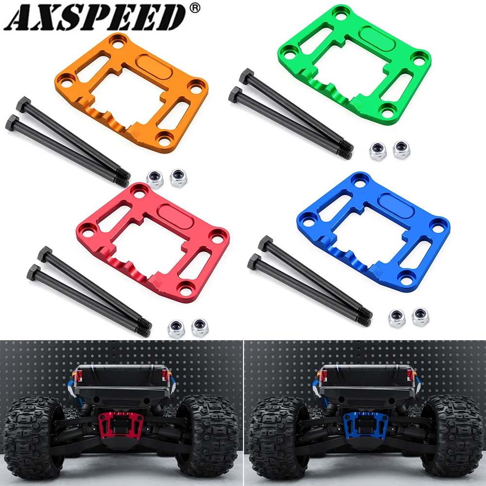 

AXSPEED Alu Alloy Rear Bulkhead Mount Strengthen for T-raxxas 1/16 Mini Maxx Upgrade Accessories