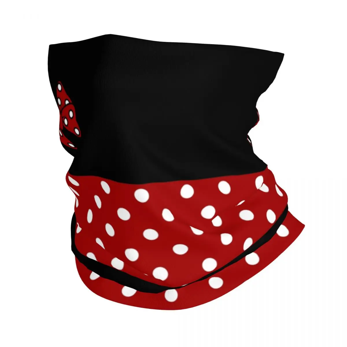 Cartoon Minnie Polkadots Bandana Neck Gaiter for Ski Hunting Men Women Wrap Scarf Anime Animated characters Balaclava Warmer