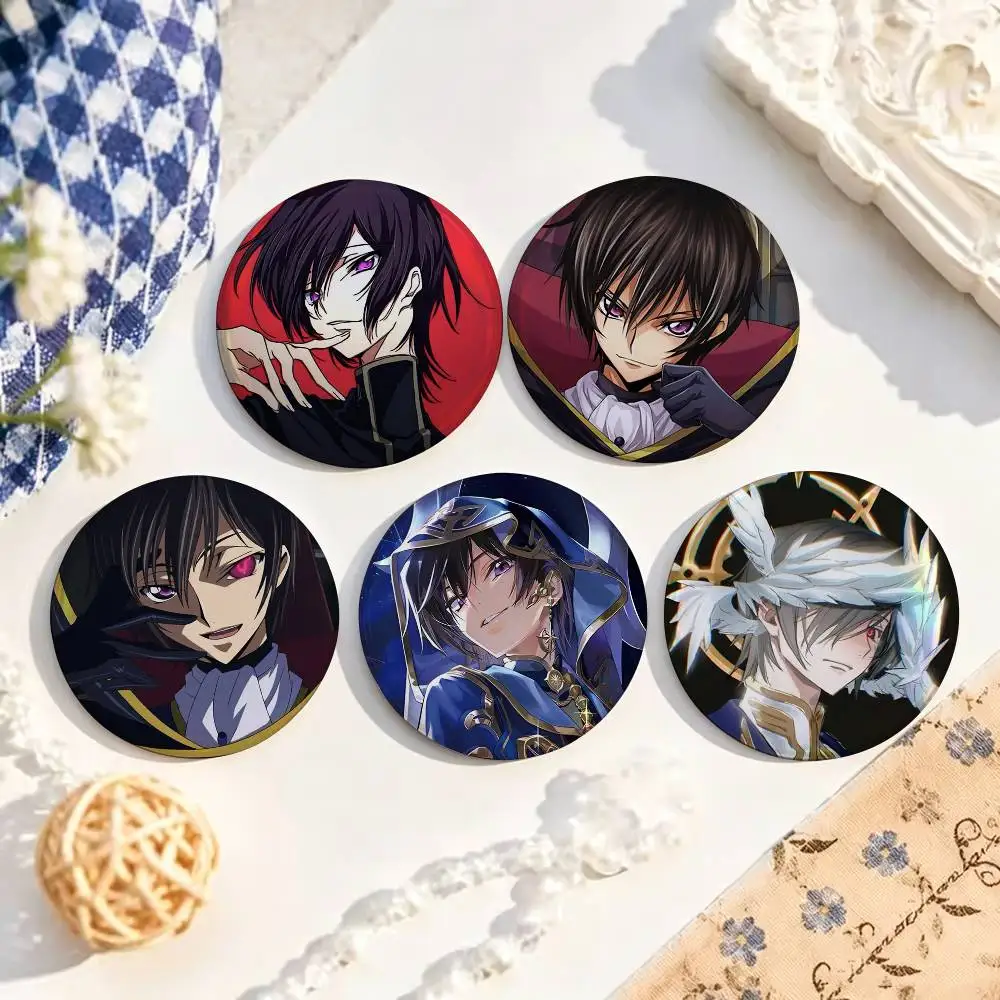 L-Lelouch of the Rebellion  25mm 32mm 44mm 58mm Anime Badges Brooches DIY Pins Decorations Birthday Gifts