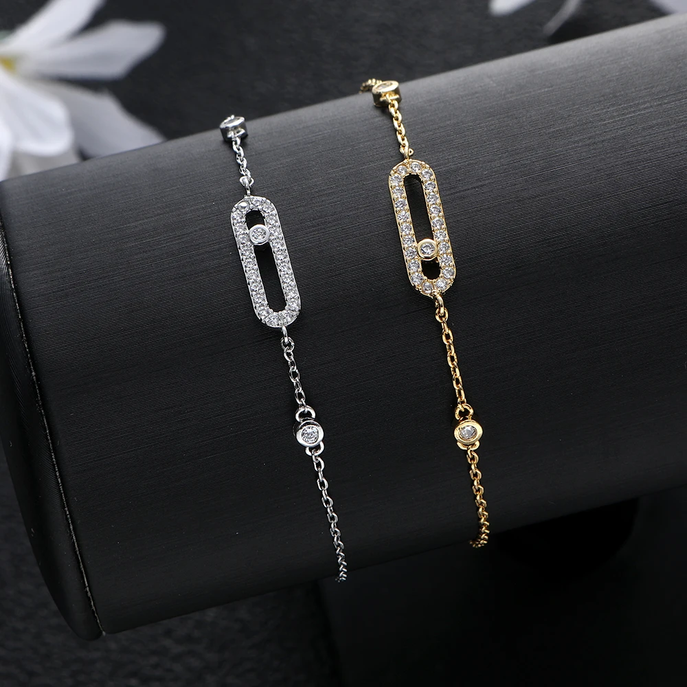 

New Luxury Tennis Chain Bracelets Cubic Zirconia CZ Bohemian Cuff Bracelets For Women WeddingJewelry B099