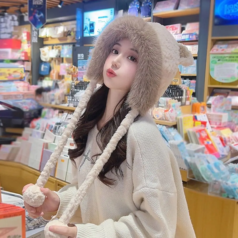 หมวกกันลมหนาหมวกสำหรับขี่จักรยานกันลมสำหรับผู้หญิง, หมวกป้องกันหูอบอุ่นสำหรับฤดูหนาว