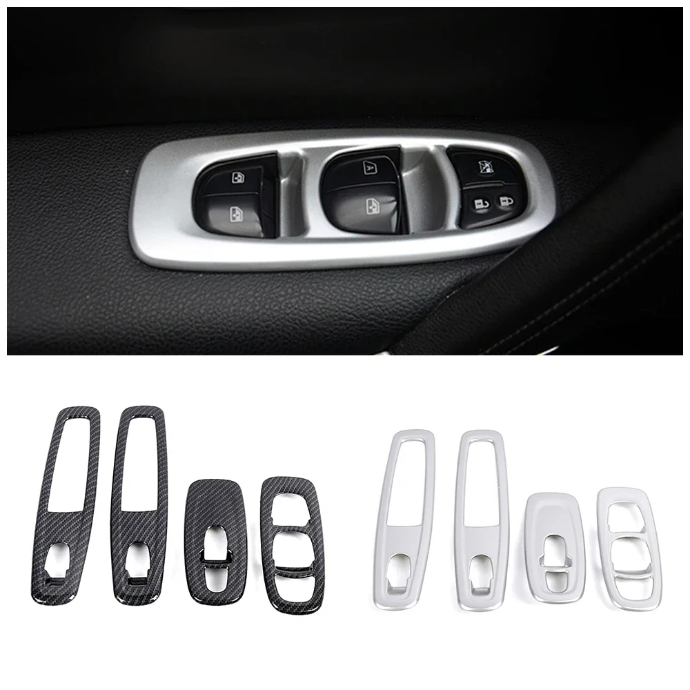 Für Renault Kadjar 2015-2019 Innere Tür Armlehne Fensterheber Schalter Taste Panel Abdeckung Trim Auto Innen Styling Refit
