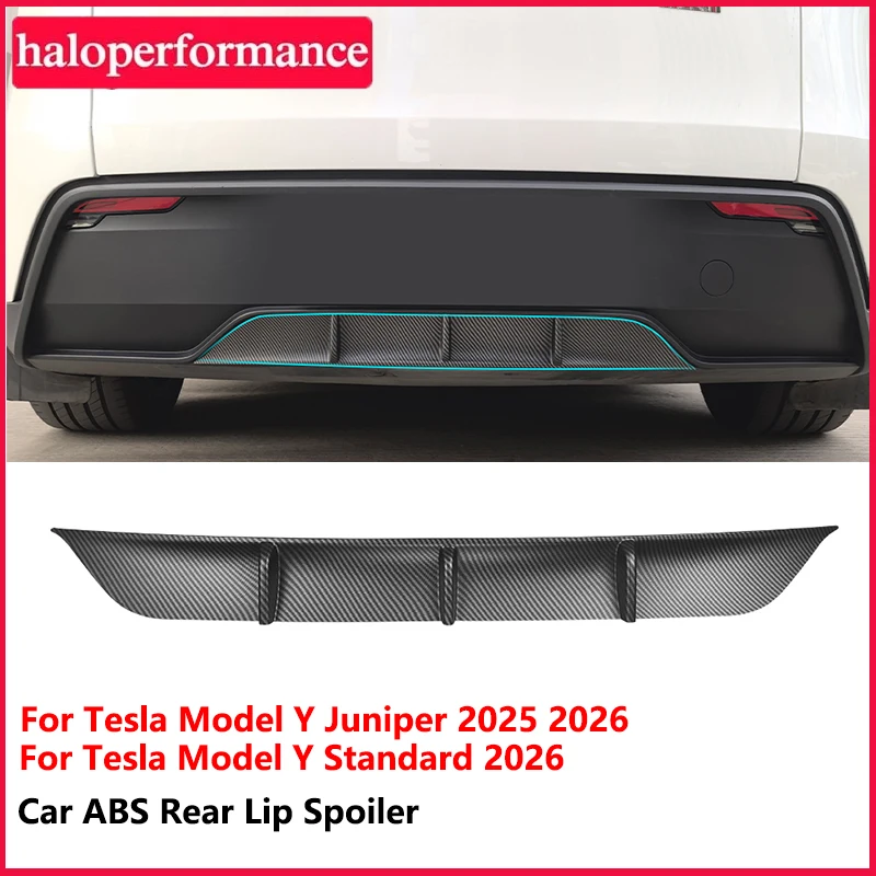 

Model Y Juniper 2025 2026 Rear Diffuser Spoiler Bumper Lip for Tesal Model Y Standard Car Sporty Aerodynamic Surround Body Kit