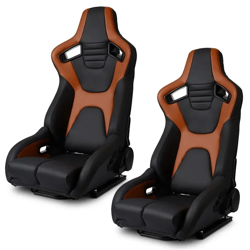 Hot Selling Auto Parts 1Pcs Universal Racing Bucket Seats 90-180 Degree Adjustable PVC Leather Sport Simulator Gaming Racing Sea
