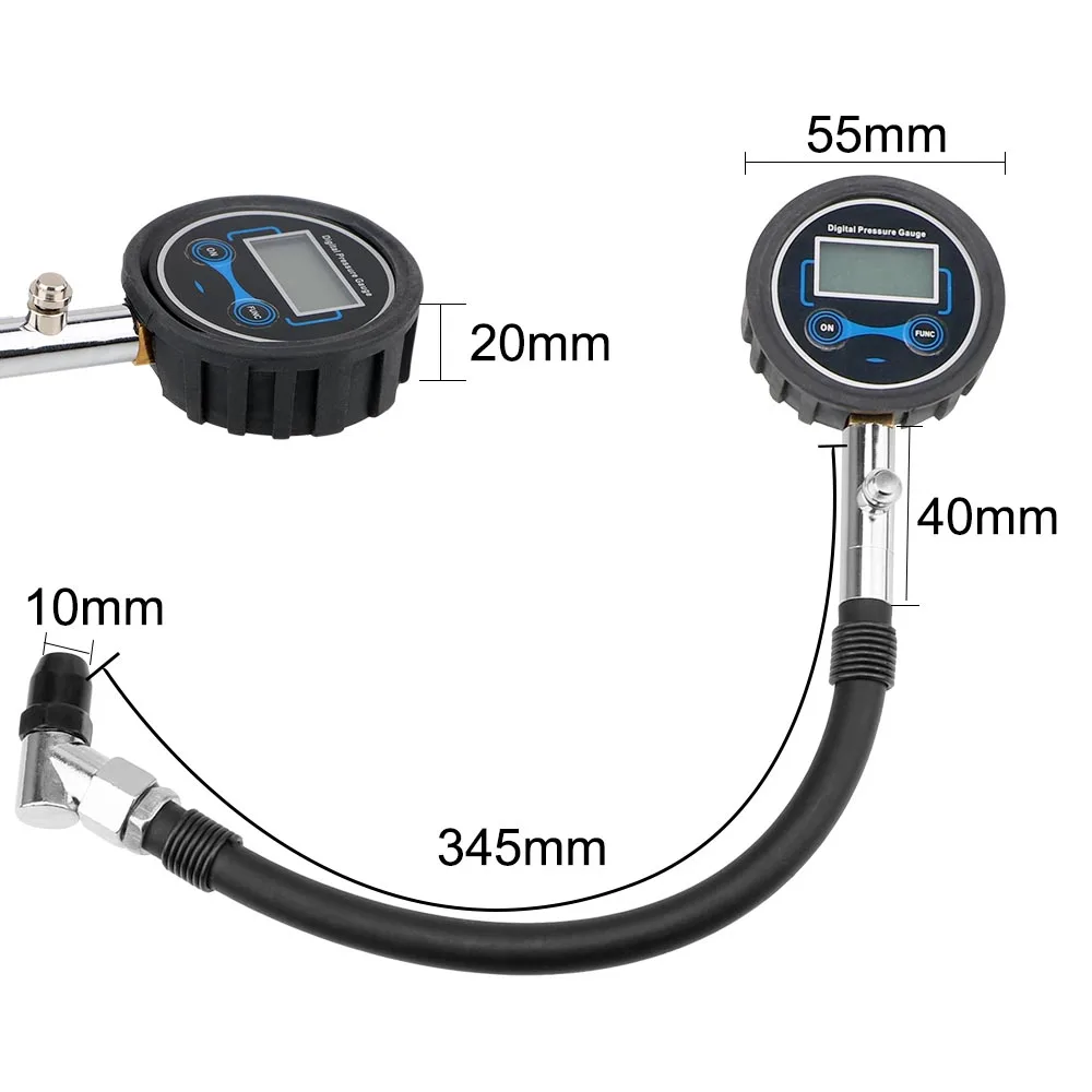 Tester digitale per pneumatici ad alta precisione per Display LCD del manometro per pneumatici per Auto per veicoli per autocarri