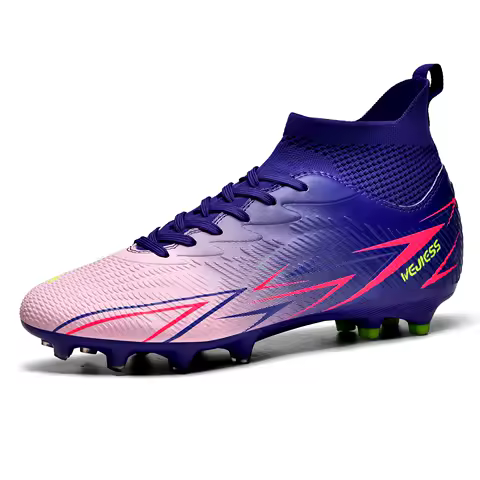 High-Top Football Boots Professional Soccer Field Cleats Outdoor Breathable Athletic Spikes Youth Boys Football Shoes Unisex New