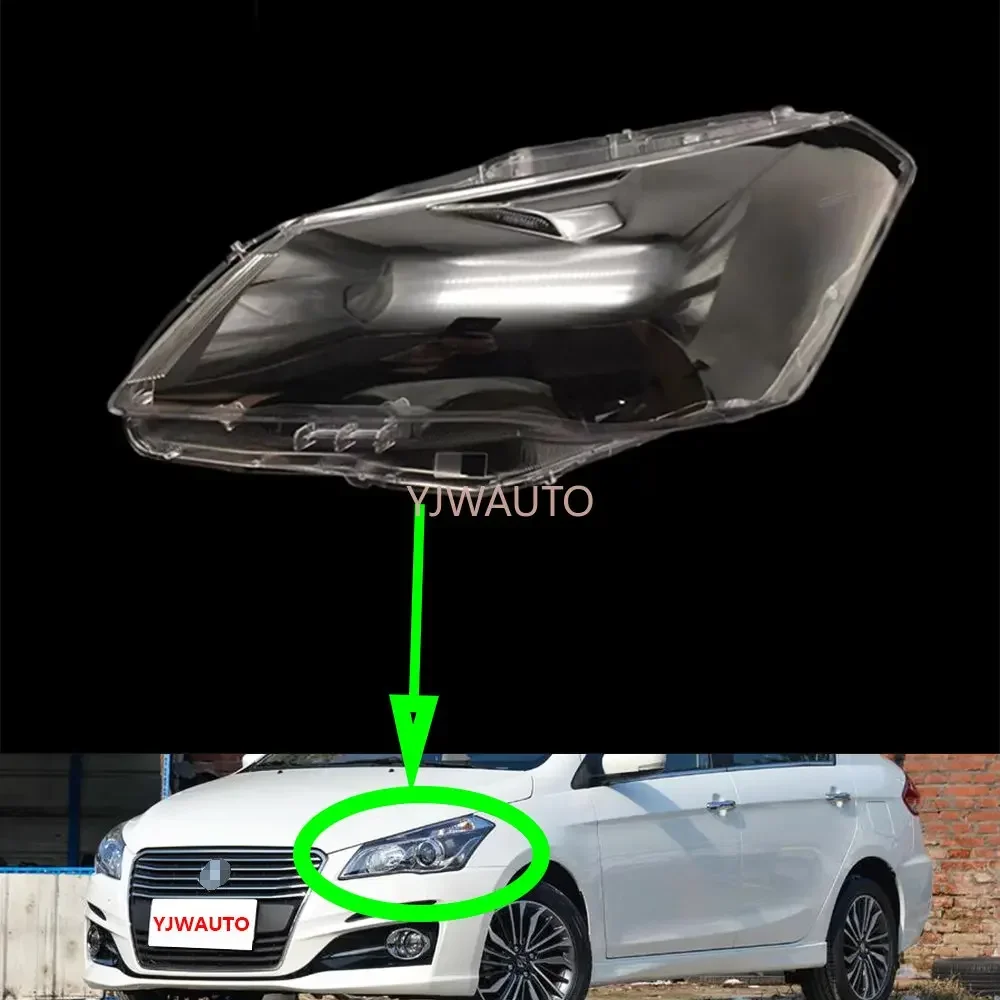 For Suzuki Alivio 2015 2016 2017 2018 Headlamp Cover Car Headlight Lens Glass Replacement Front  Lampshade Auto Shell