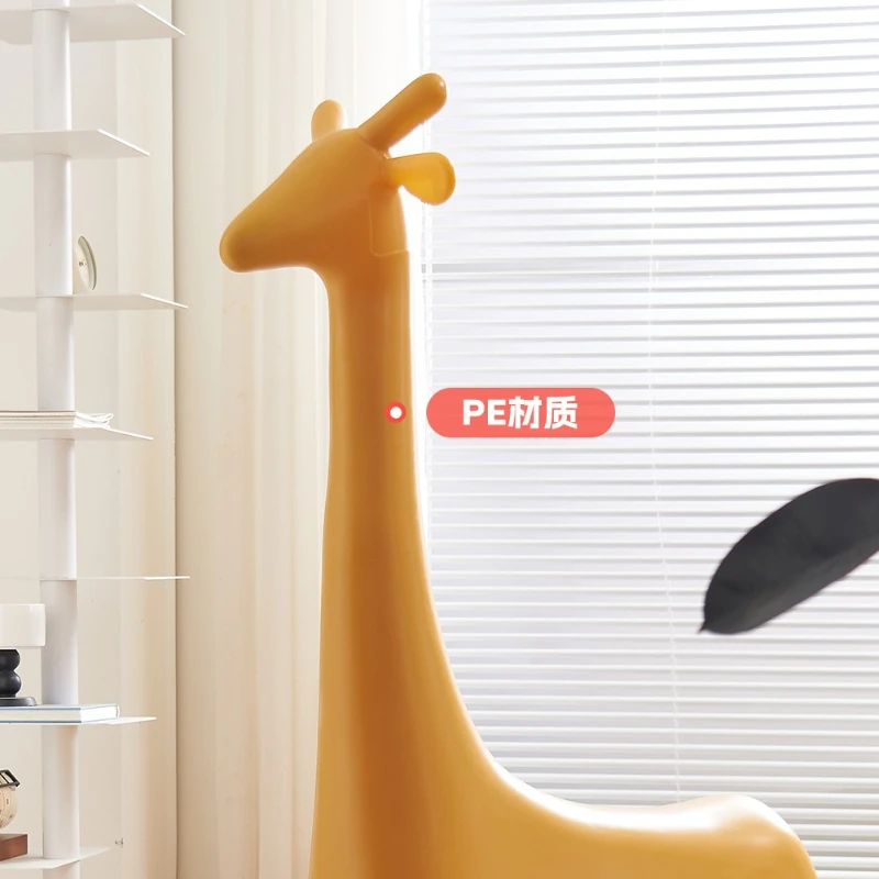 Nordic creative giraffe low stool small apartment household children animal seat