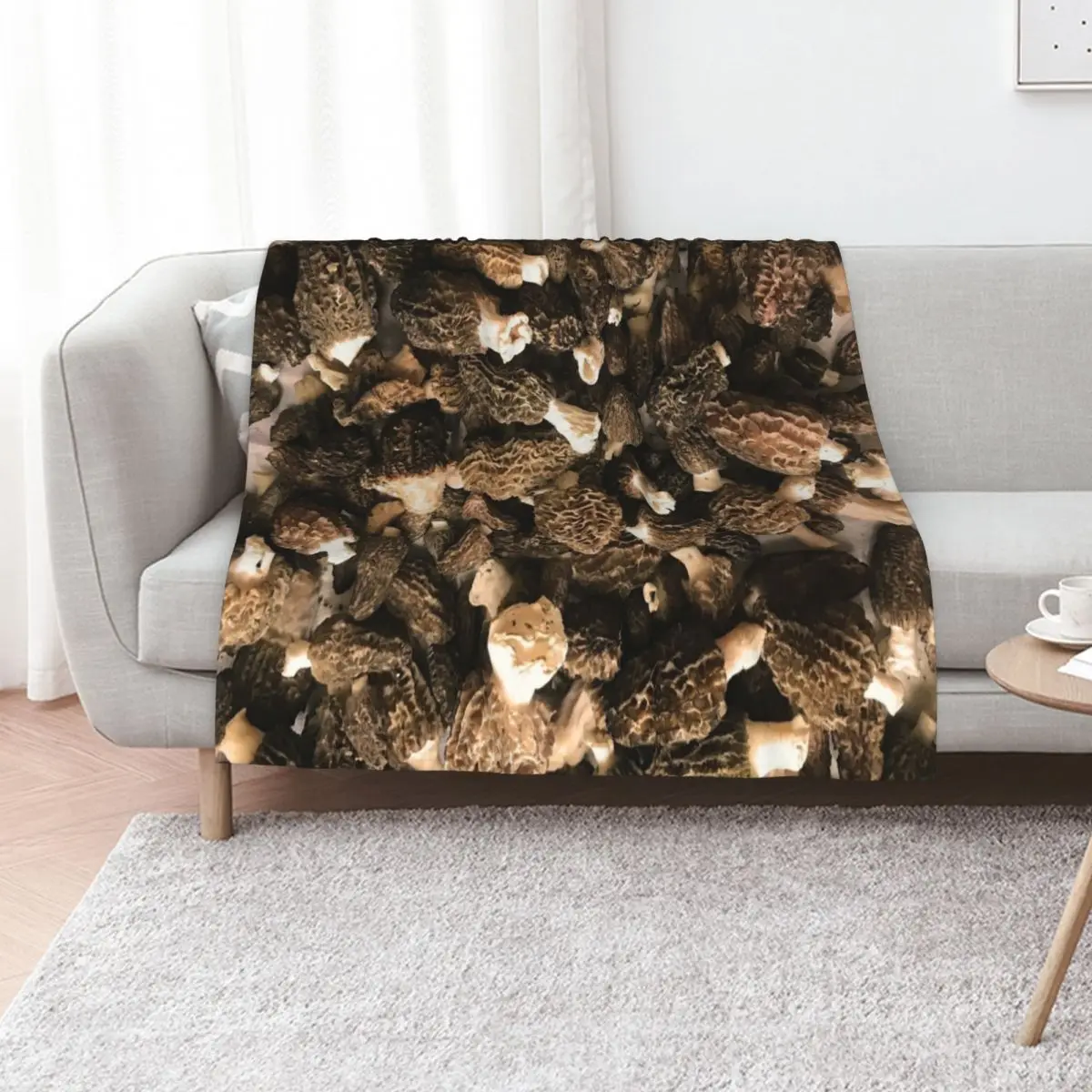Morel Hunting Haul Throw Blanket Bed covers Decorative Sofa Bed linens for sofa Decoratives Soft Plaid Blankets