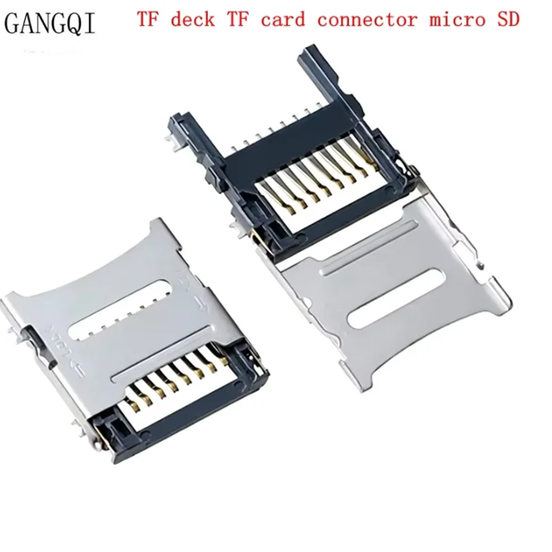 10PCS TF deck TF card connector micro SD 8Pin memory card holder deck clamshell