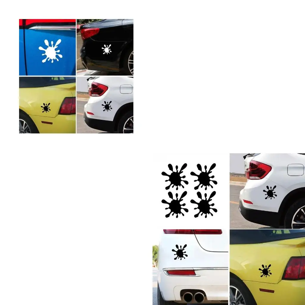 XA6H Automobile Styling Decals 10X10cm Water Drop Shaped Sticker Decor Garage Wall Decals Car Styling Tools
