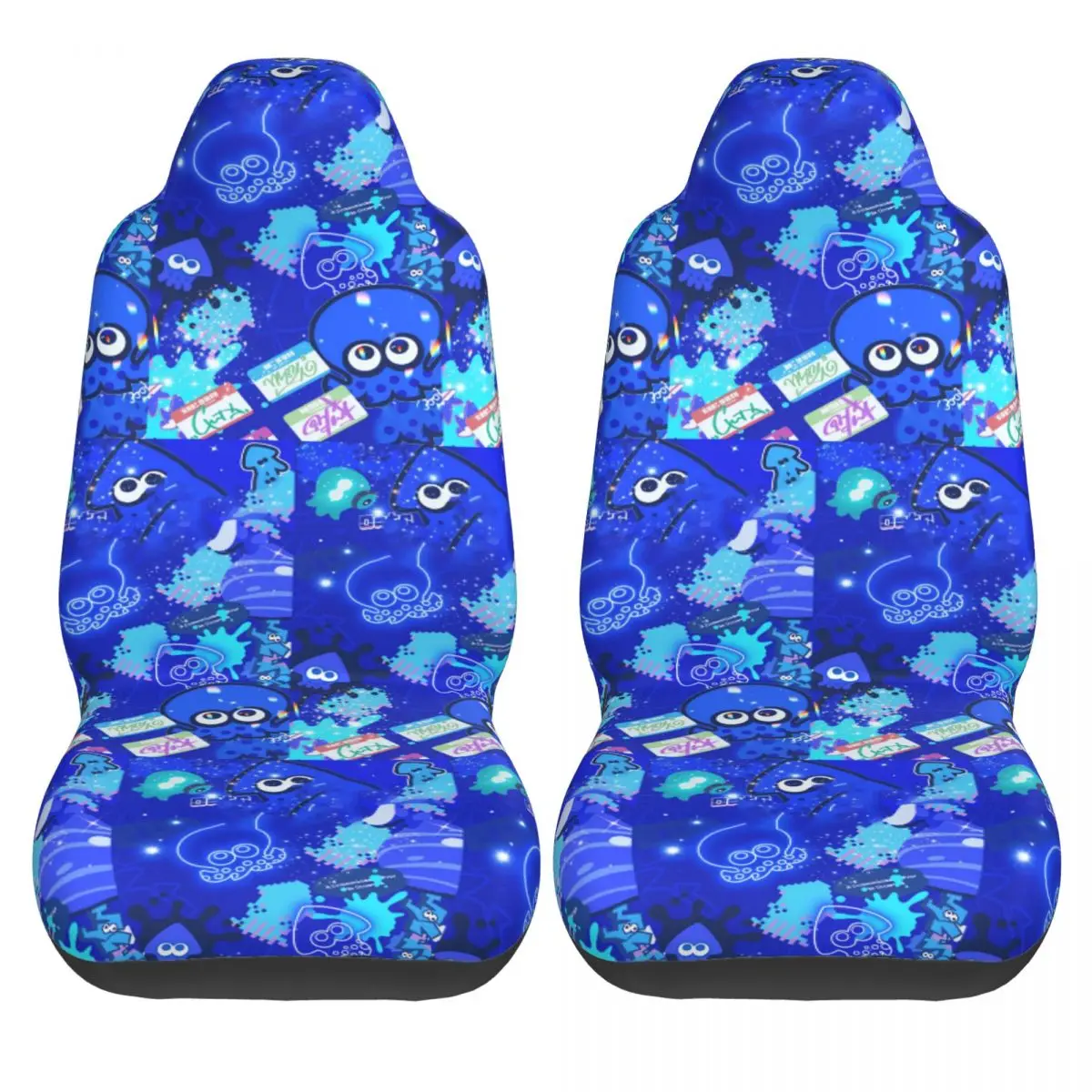 

Splatoon Game Car Seat Covers Protective Two Pieces Auto Seat Covers High Quality Summer Polyester Cover