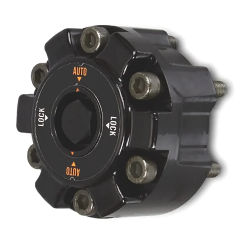 

A77Q-1 PCS AT Automatic Free Wheel Locking Hub Lock 30T Black & Silver Aluminum Alloy For Toyota Landcruiser Prado V8 Free Wheel