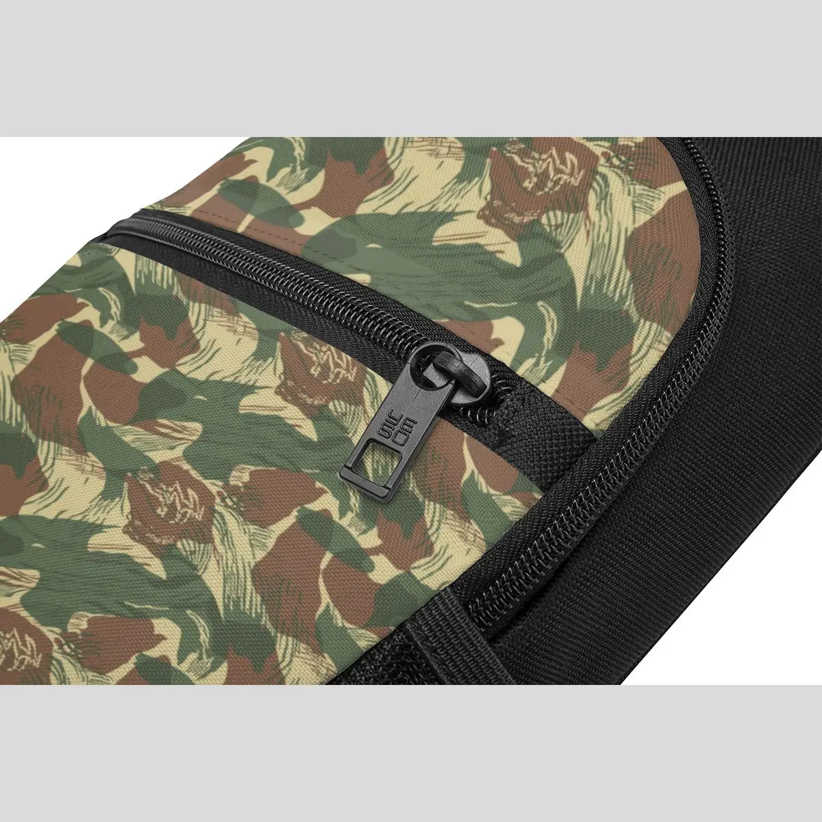 Rhodesian Brush Stroke Camouflage Chest Bag Men Sling Crossbody Backpack Chest Bag Travel Hiking Daypack Shoulder Bag