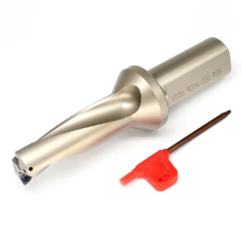 مجموعة حامل الأدوات 10 قطعة إدراجات كربيد الحفر الضحلة القابلة للفهرسة WCMX060204 مع حامل الأدوات UD30 WC03 200 W25