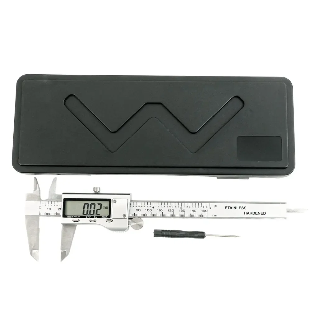 Portable TON09 6-Inch 150mm Stainless Steel Electronic Digital Vernier Caliper Metal Micrometer Measuring