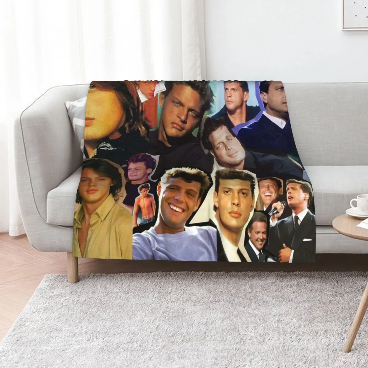 

Luis Miguel Throw Blanket Retros halloween Soft Plush Plaid Cute Plaid Blankets