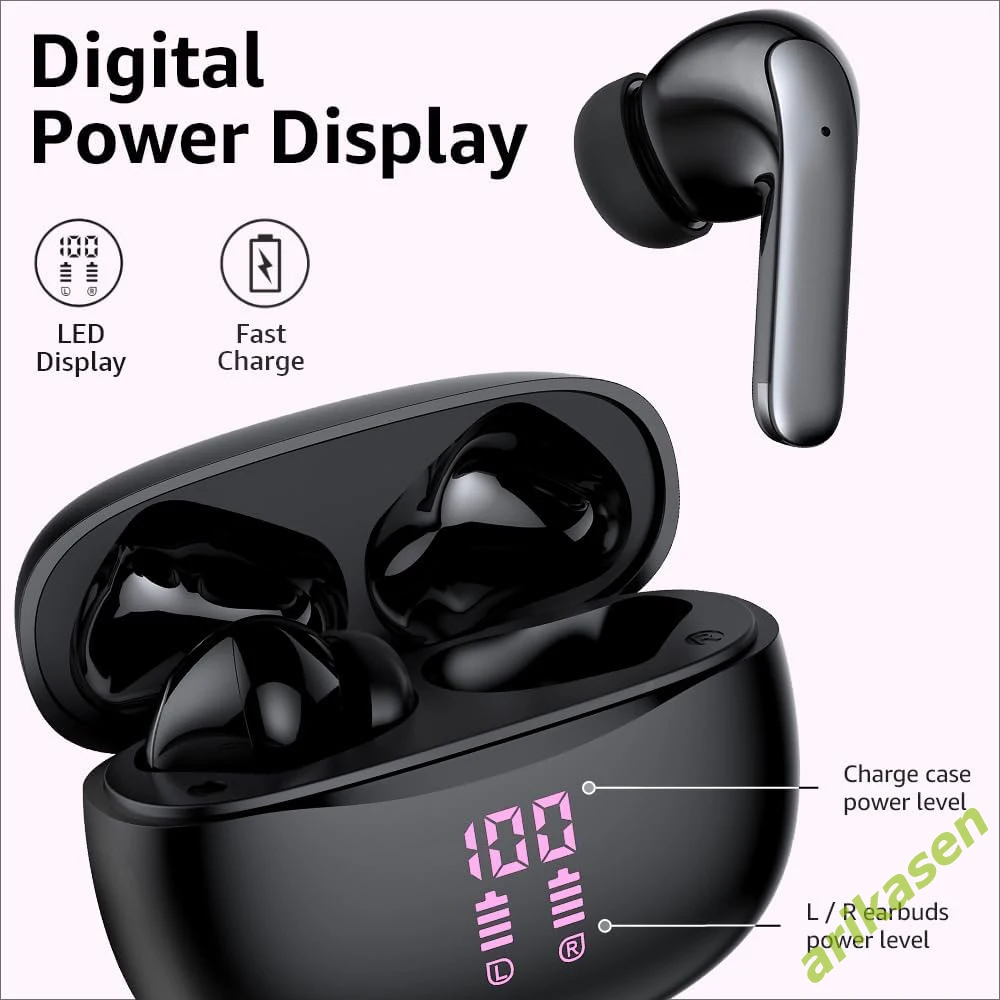 Bluetooth Earphones 2024 Wireless Earbuds Noise Reduction Headphones HiFi Stereo Sports Earbuds With Mic for for Lenovo Xiaomi