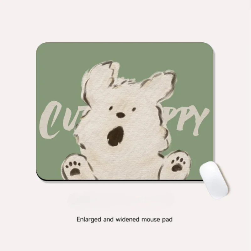 

Lovable puppy painting pattern mouse pad computer office game universal mousepad anti slip and waterproof high-quality mouse mat