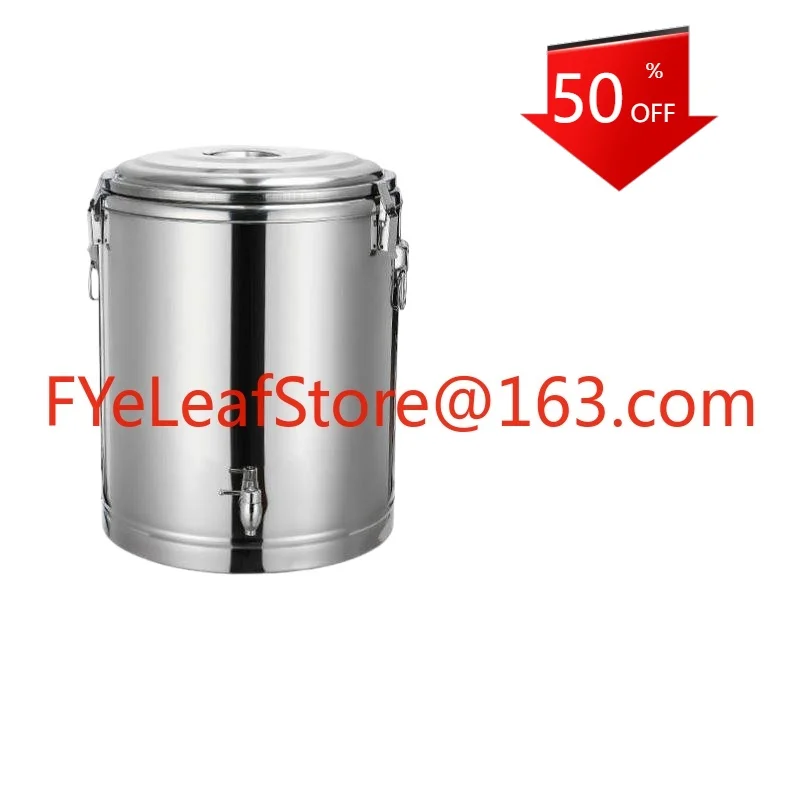 

304 stainless steel insulation bucket thickened commercial large capacity with faucet