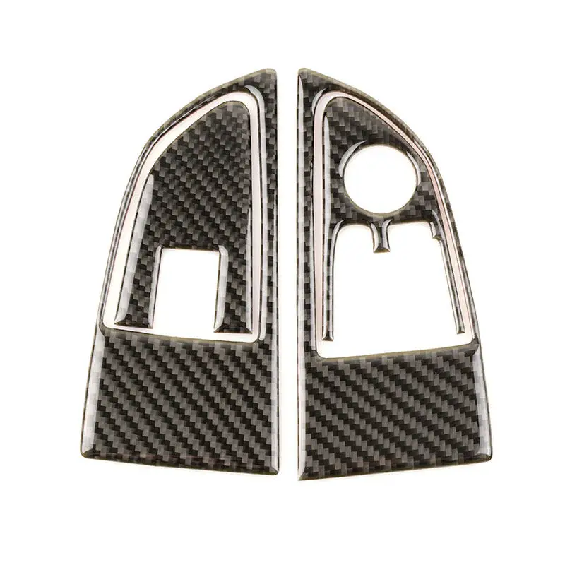 Car Interior Window Lift Panel Accessories Trim For BMW i3 2013 2014 2015 2016 2017 2018 2019-2022 LHD/RHD Soft Carbon Fiber
