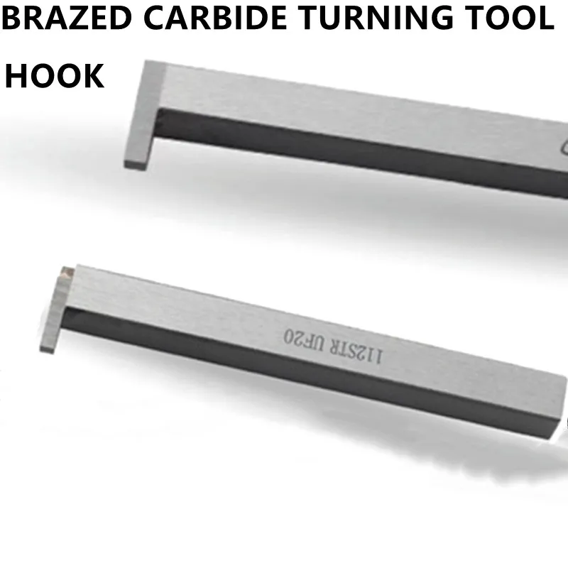 Ferramentas de Torneamento Cnc Soladas com Ponta de Carboneto de Tungstênio Cortador de Torno de Gancho Broca Chata Conjunto de Ferramentas de Corte de Liga Dura