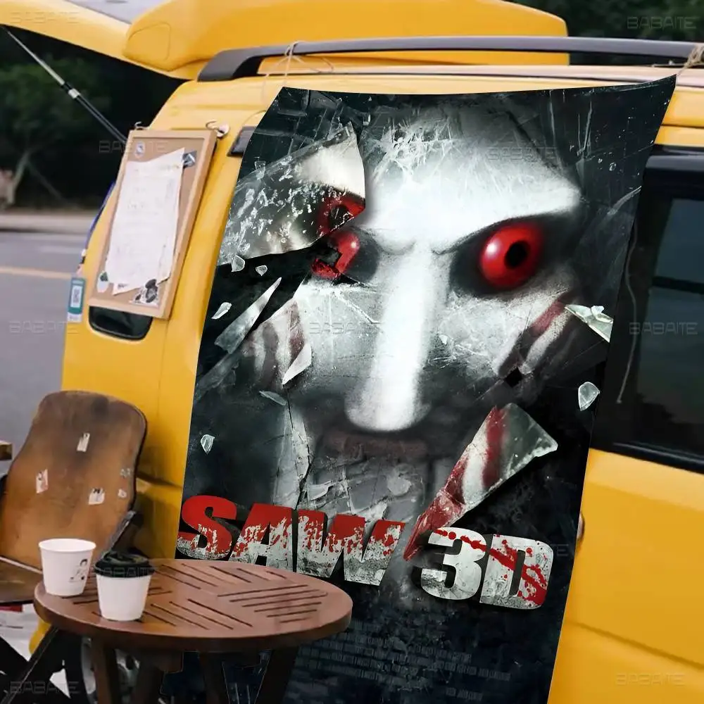 رعب فيلم المنشار راية INS نمط الطرف في الهواء الطلق الديكور جو العلم #6