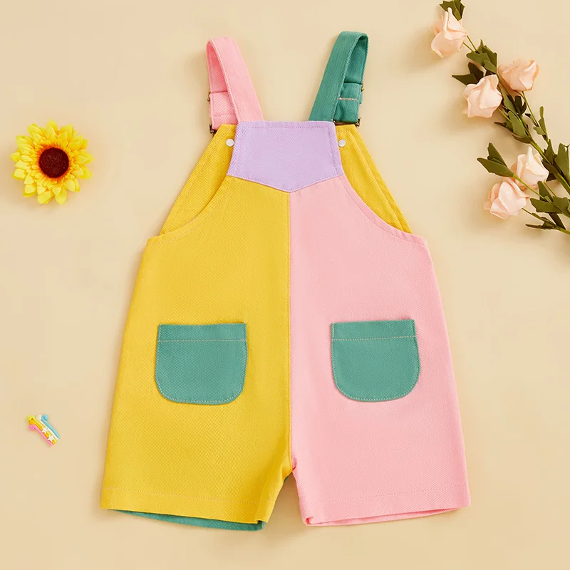 Contrast Baby Overalls 6