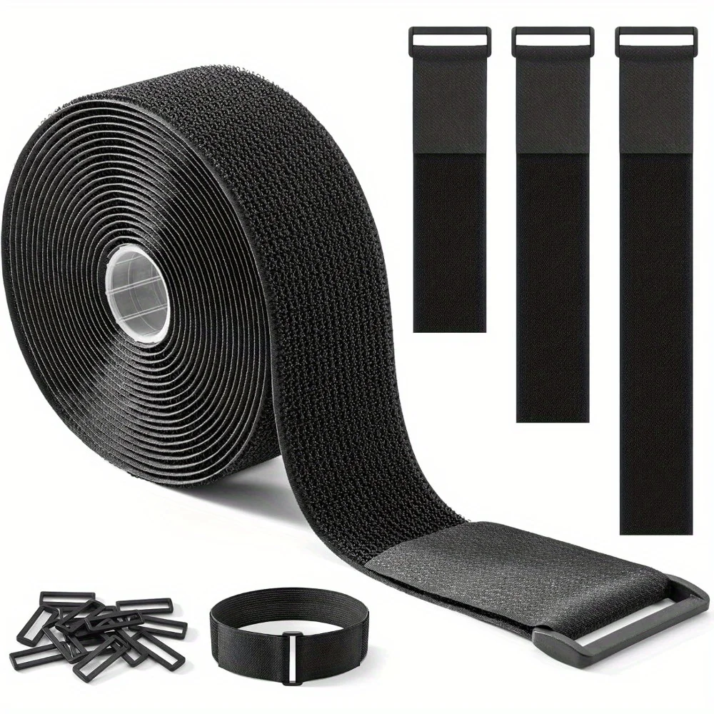 1 PCS 5M/Roll Cable Ties Magic Tape 5cm Width Self Adhesive Fastener Tapes Reusable Strong Hooks Loops Cable TieDIY Accessories