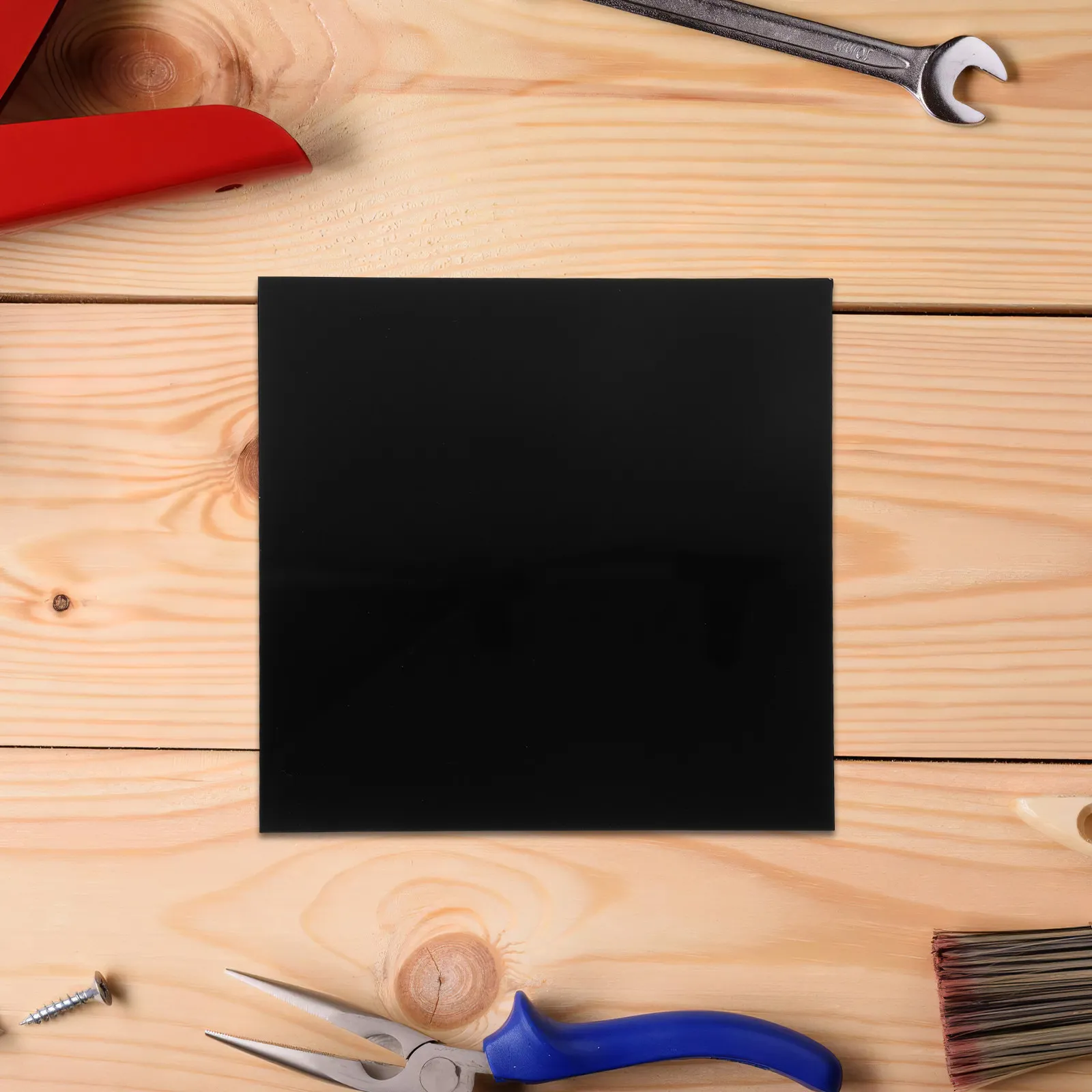 4Pcs Black Acrylic Sheet 8x8 2Mm Thick Easy Cut Cutting Acrylic Board for DIY Craft Signs Wedding Invitations Windows