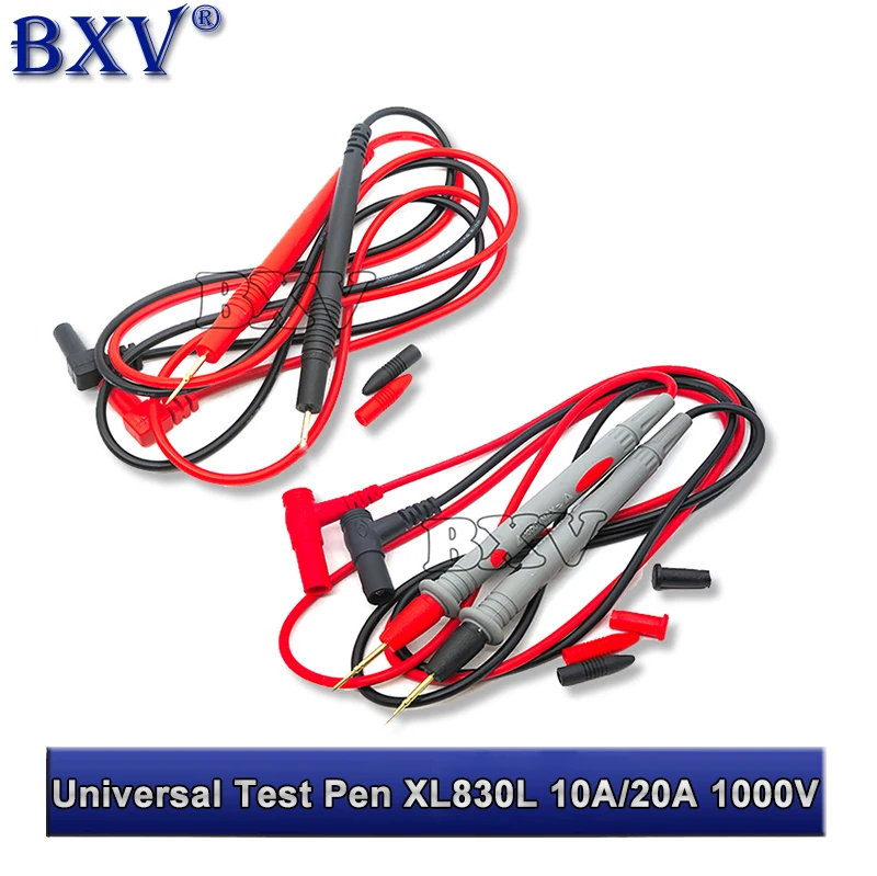 1Pair  XL830L 1000V 10/20A Digital Ammeter Test Cord Useful Universal Multimeter Multi Meter Voltmeter Lead Probe Wire Pen Cable