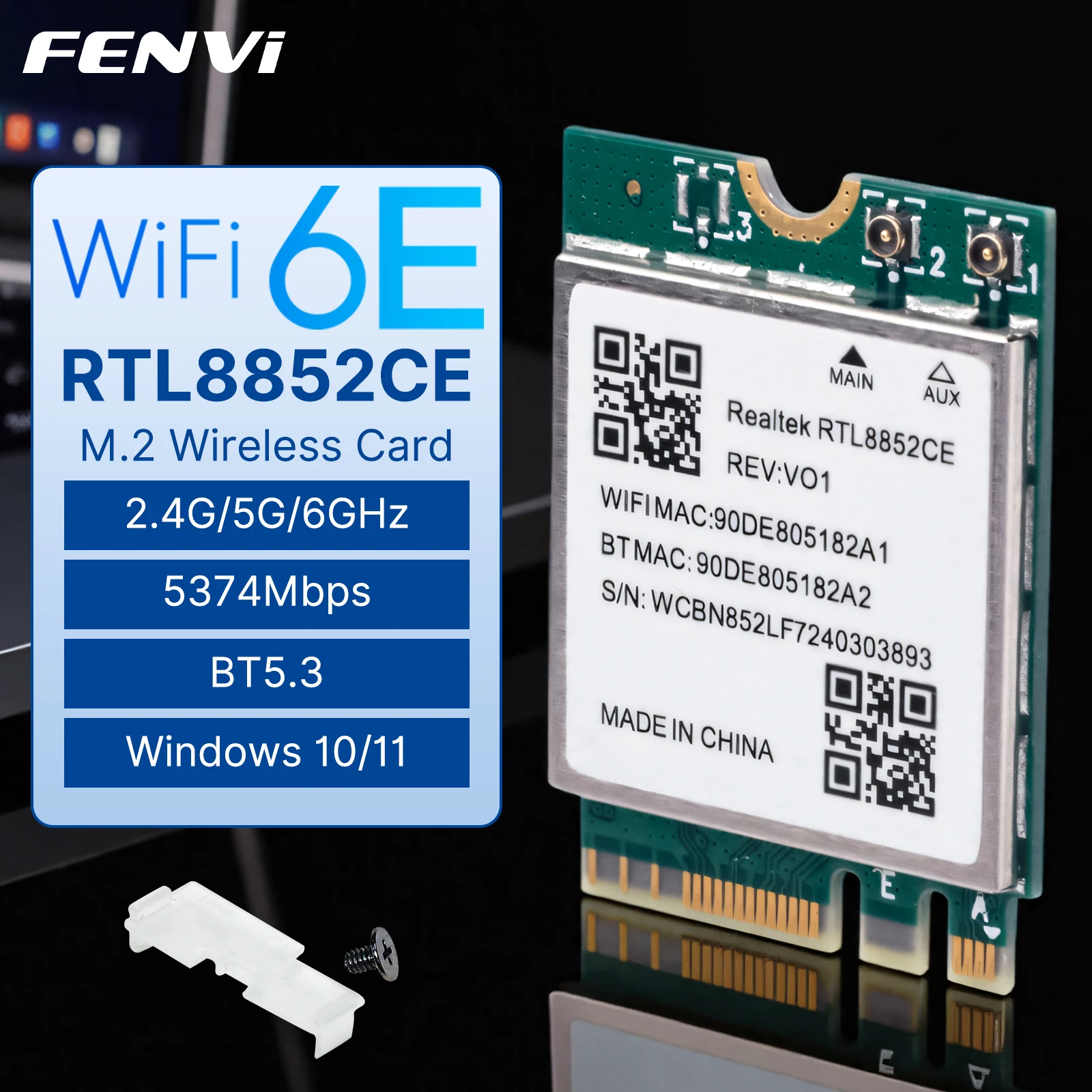 Fenvi Wifi 6E RTL88…