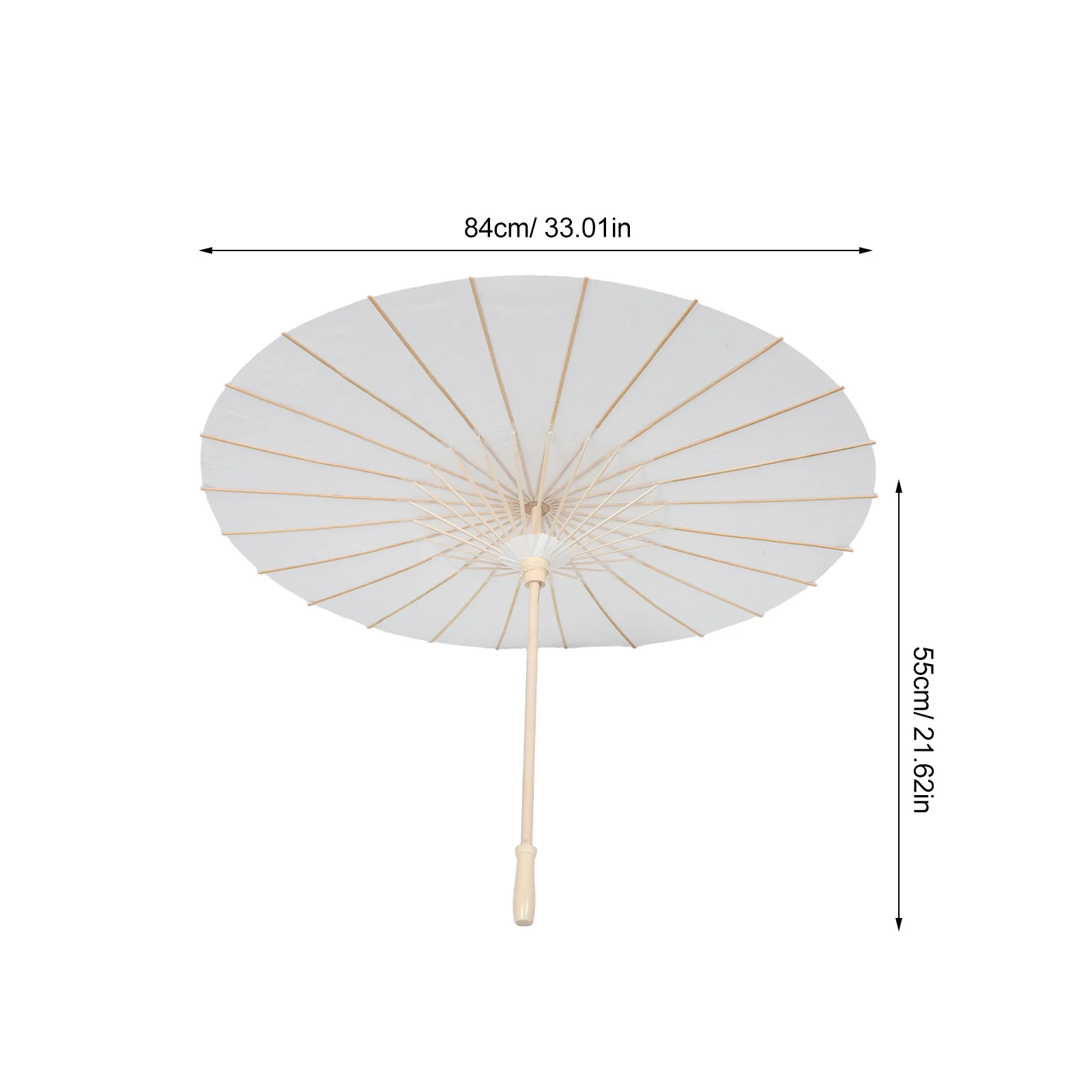 4 قطعة مظلة ورقية زيتية فارغة 33 بوصة بيضاء كبيرة المظلة الصينية Diy بها بنفسك ديكور الزفاف دش حفلة التصوير في الهواء الطلق #5