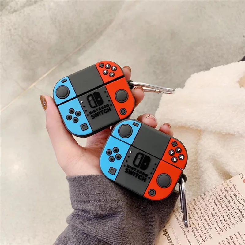 

3D Cartoon Gamepad Earphone Case For AirPods 1 2 3 Cute Nintendo Switch iPhone Headset Cover For Air Pods Pro Silicone Shell