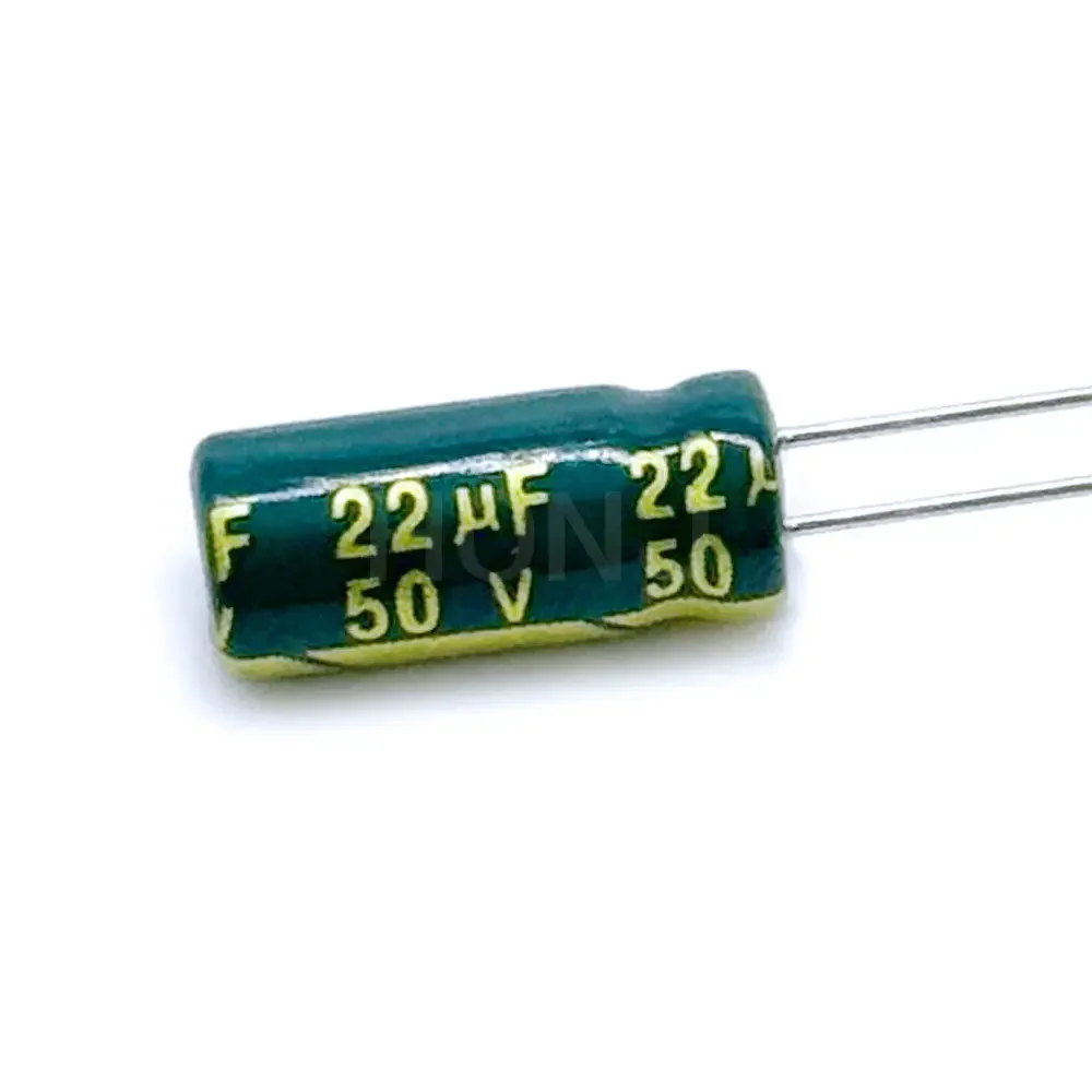 20-50PCS 50V22UF Aluminum Electrolytic Capacitor Original Low Esr/impedance High Frequency Size 5*11 22uf50v 50v22uf 20%