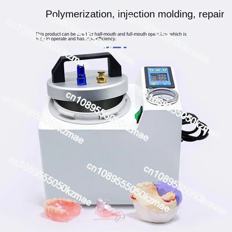 Dental Lab Automatic Polymerizer Portable Curing Pressure Pot Polymerizing Digital Display  Adsorption silicone rubber repair