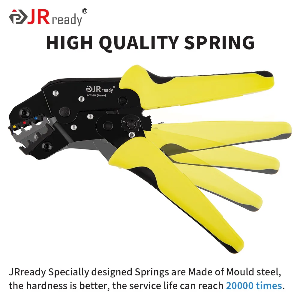JRready Open-end crimping pliers ACT-SN-02C Suitable for crimping 0.5-6mm² pre-insulated terminals