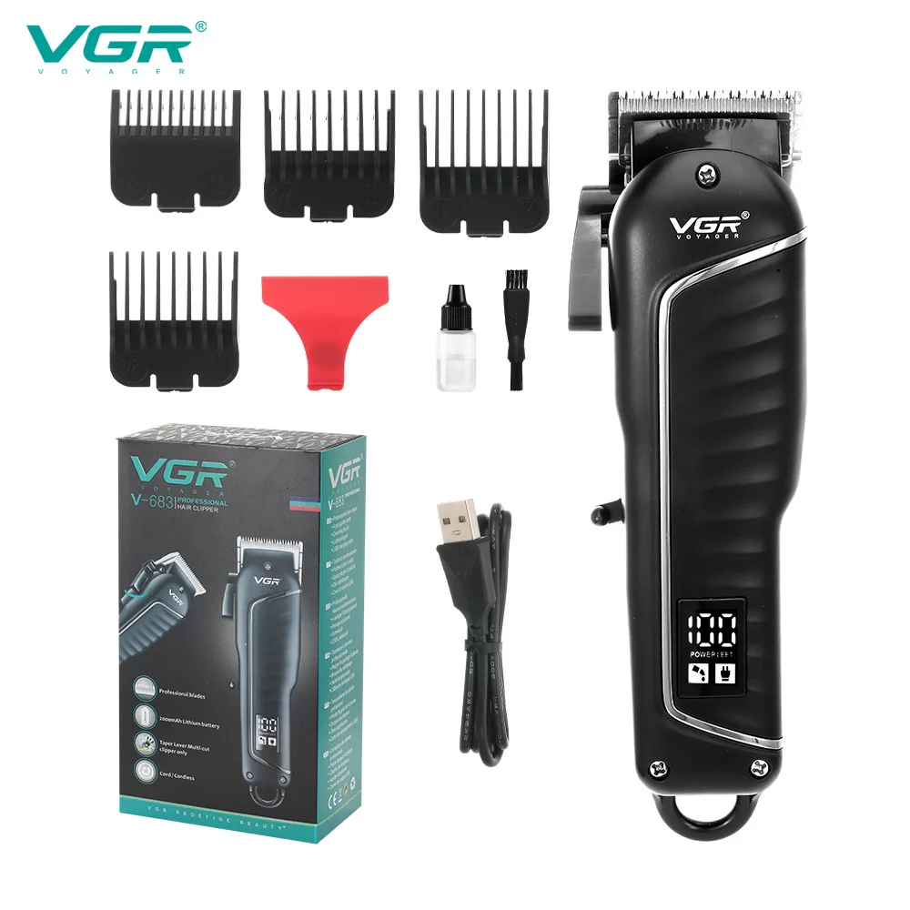 

VGR Hair Clipper Professional Electric Hair Trimmer Rechargeable Clippers Haircut Machine Men's Barber Hair Cutting Machine