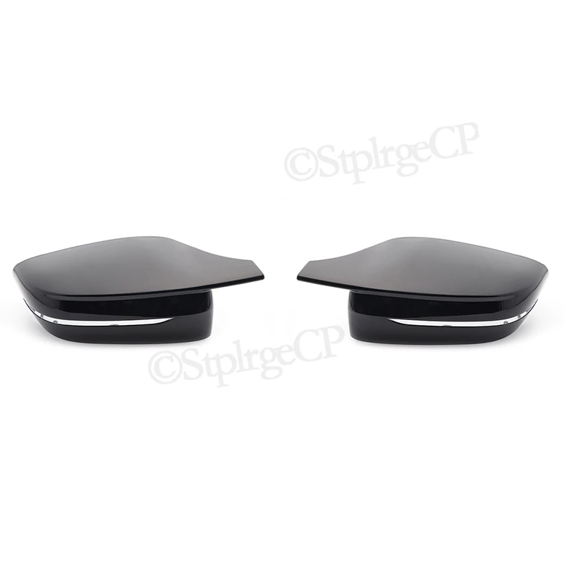 G30 G38 Bright Black Side Wing Rearview Mirror cover caps For BMW 3 4 5 7 Series G20 G21 G28 G22 G11 G12 M4 style LHD RHD