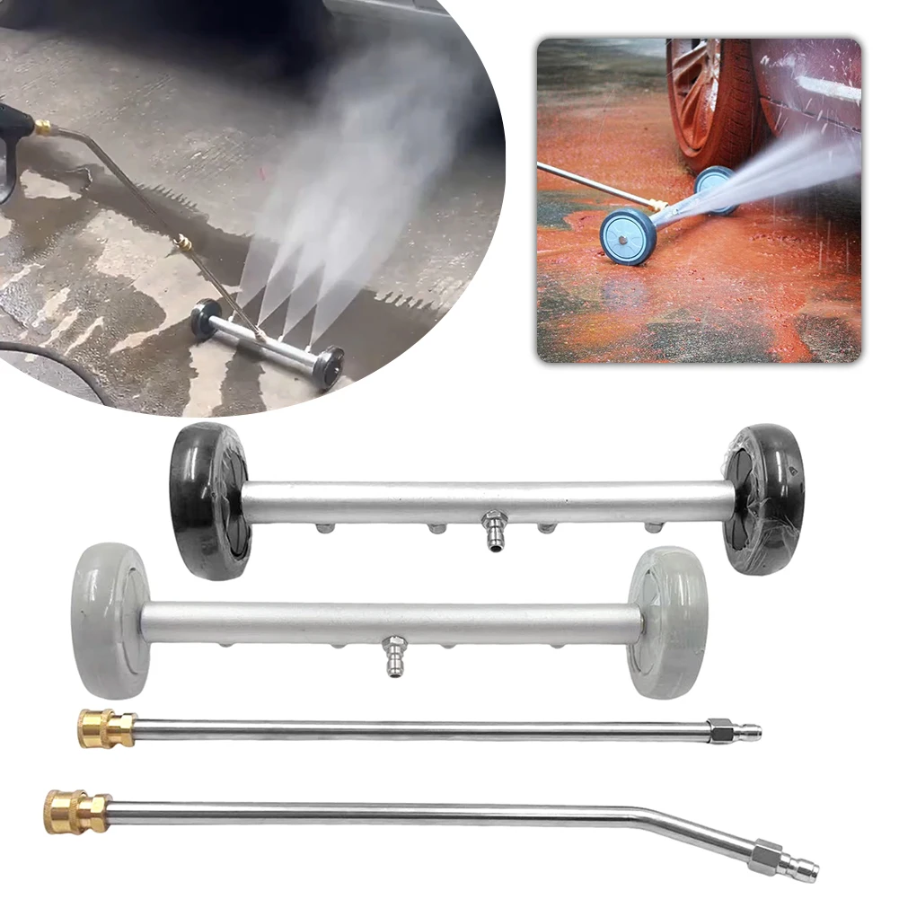 Pressure Washer Undercarriage Cleaner,Under Cars Wash Waterbroom With Extension Wands,Professional Underbody Car Wash Waterbroom