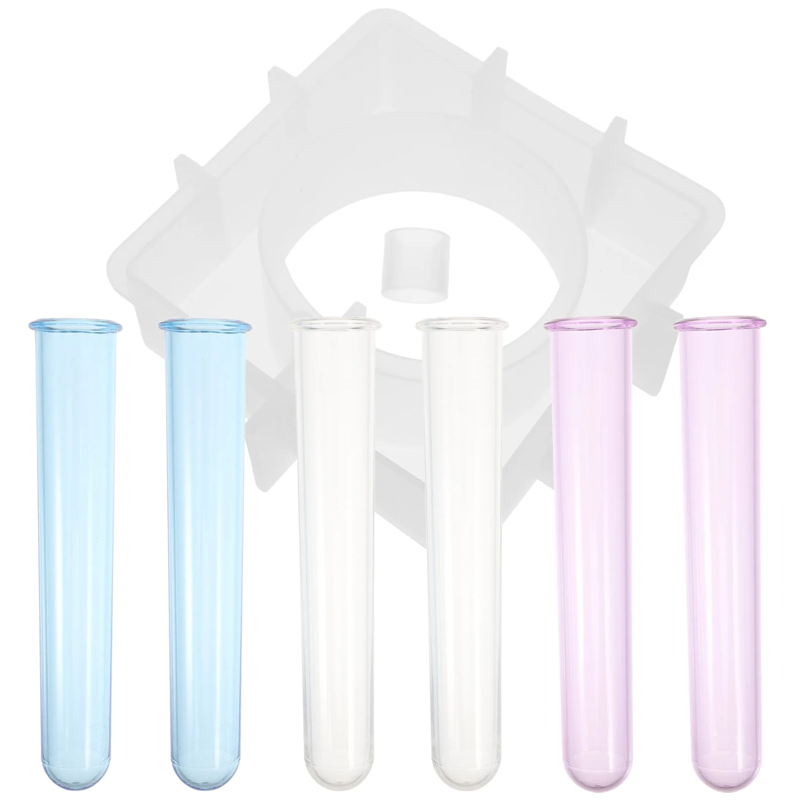 

1Set Acrylic Floral Tubes Mold Set Hydroponics Plant Vase Base Exquisite Craftsmanship Easy to Use Beginner Friendly DIY