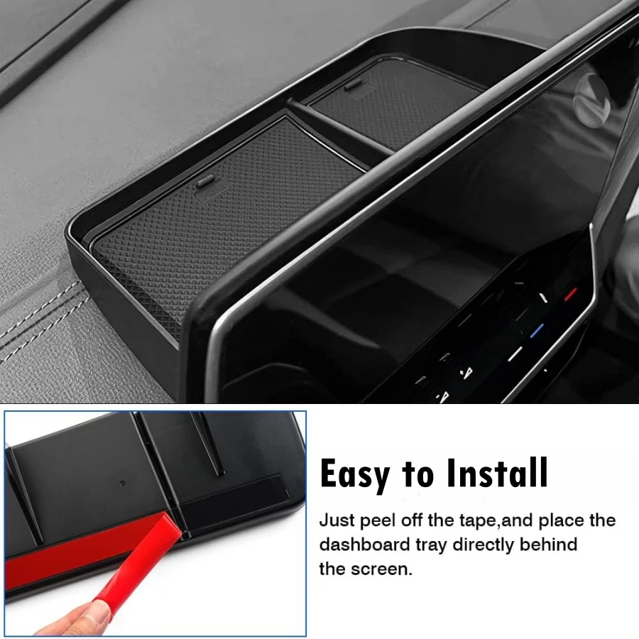 For VW ID.4 2021-2024 ABS Door Handle Storage Box & Dashboard Tray ID4 Crozz Door Organizer Dash Tray Accessories